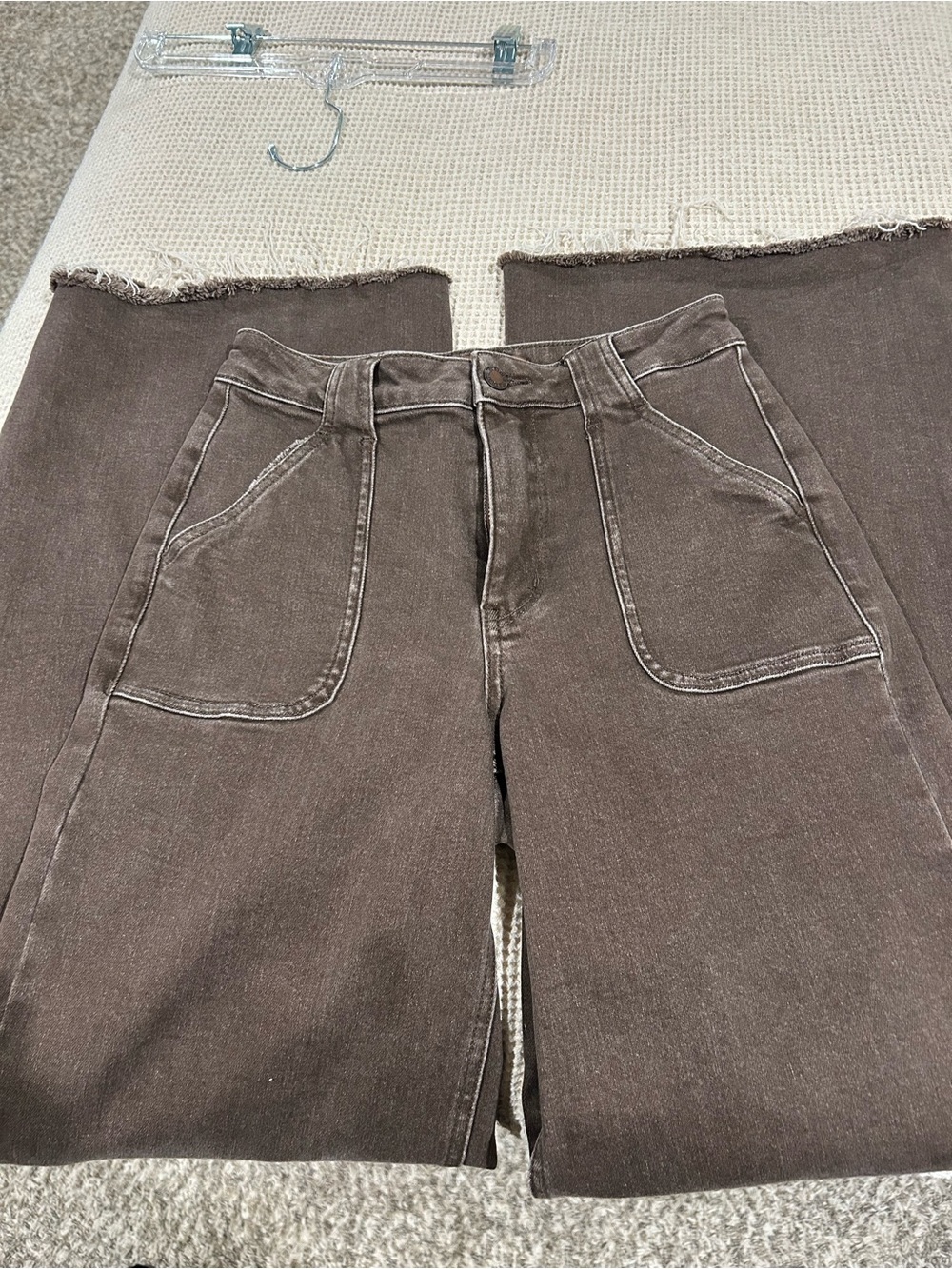 Judy Blue Chocolate Brown High-Rise Wide Leg Jeans NWOT - Picture 4 of 6